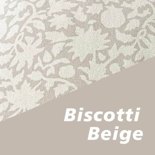 Set of 2 Neutral Floral Throw Pillow Covers for Farmhouse Decor, 18x18 Inch
