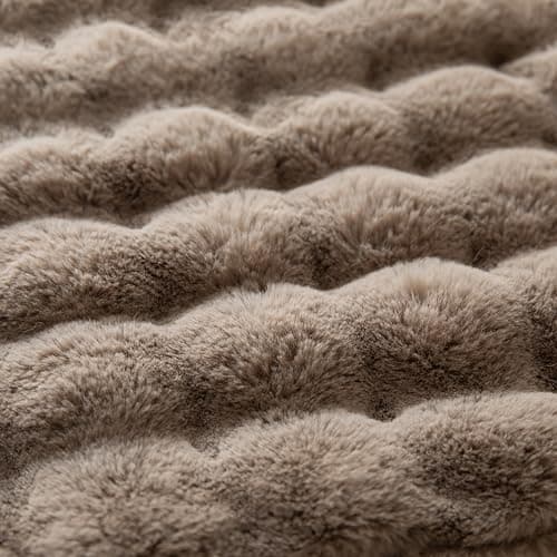 2 Pack Fluffy Faux Fur Throw Pillow Covers for Sofa Couch White