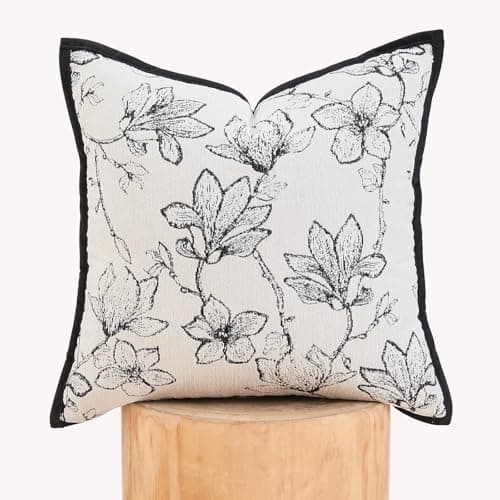 18x18 Boho Jacquard Tufted Pillow Covers, Farmhouse Decor