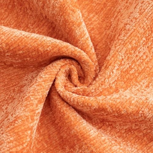 FUTEI Cream Chenille Throw Pillow Covers, 18x18 Inch Set of 2