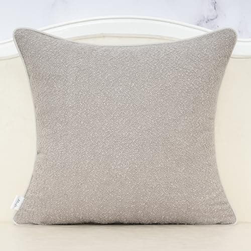 Luxury Textured Boucle Throw Pillow Cover