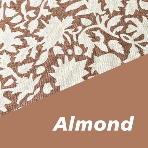 Set of 2 Neutral Floral Throw Pillow Covers for Farmhouse Decor, 18x18 Inch