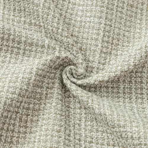 OTOSTAR Set of 2 Beige 18x18 Inch Linen Decorative Pillow Covers for Home, Sofa, Couch, and Bed