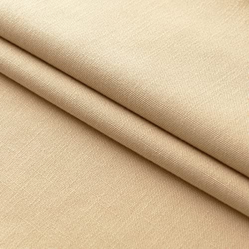 Linen Farmhouse Pillow Covers, Taupe, 18 x 18 Inches, Set of 2