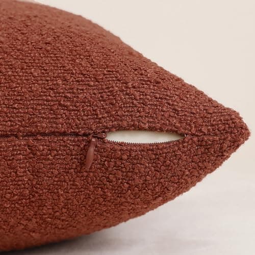 Terracotta Rust Throw Pillow Covers, Set of 2, 18x18 Inch