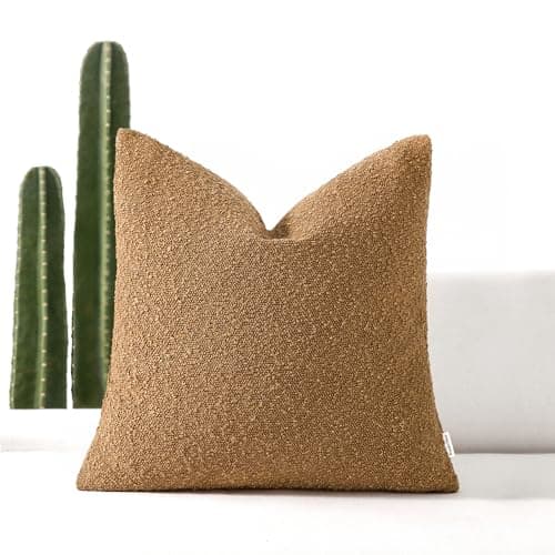 Decorative Lumbar Pillow Cover 12x20 inches for Couch - Set of 1, Tobacco