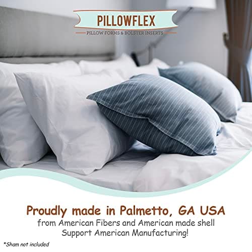 Pillowflex 26x26 Down Alternative Pillow Insert - Ultra Soft Decorative Throw