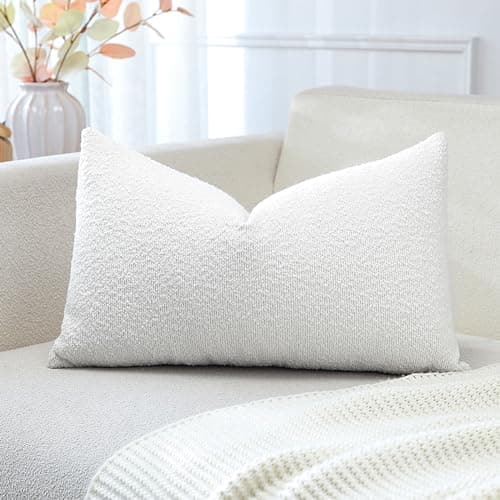 Textured Boucle Throw Pillow Covers for Chair Sofa Bedroom Home Decor