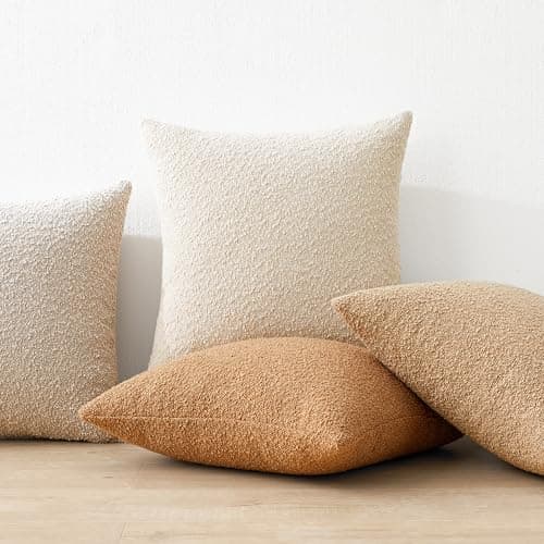 Mixhug Dark Flax Boho Throw Pillow Covers, 12x20 Inches, Pack of 2
