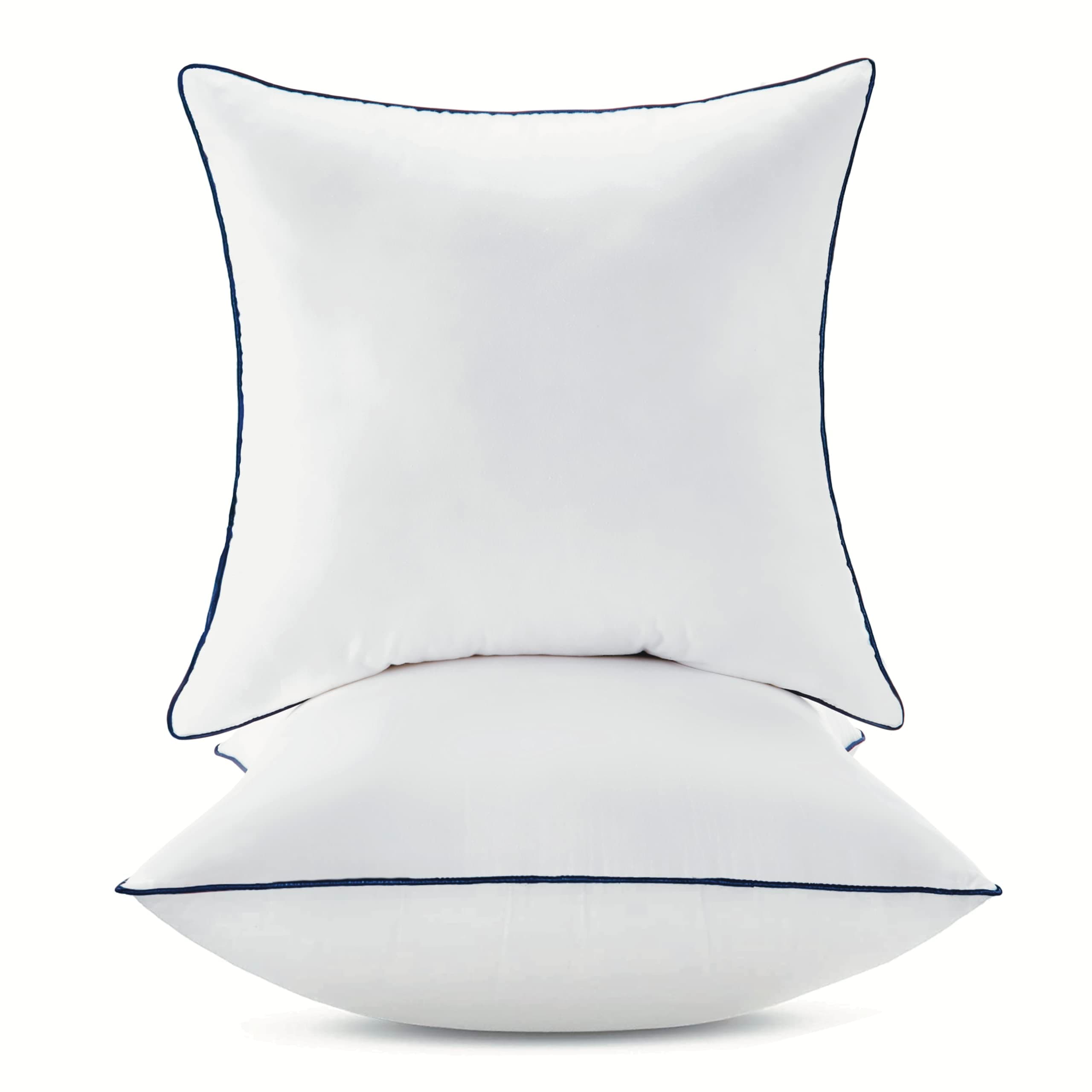 20x20 Inch Cotton Covered Pillow Inserts, Set of 2