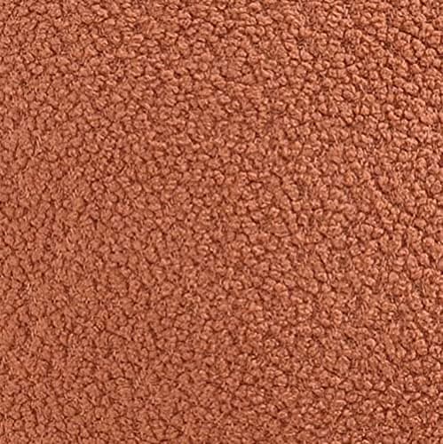 Cozy Terracotta Bouclé Textured Throw Pillow Covers 18"x18"