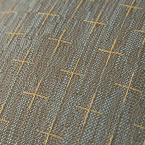 MIULEE Pack of 2 Burlap Linen Throw Pillow Covers for Sofa Couch 18x18 Inch Light Coffee