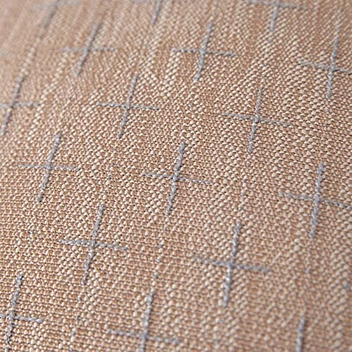 MIULEE Pack of 2 Burlap Linen Throw Pillow Covers for Sofa Couch 18x18 Inch Light Coffee