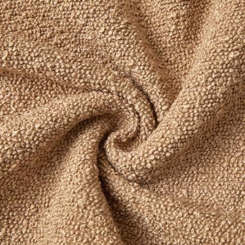 JUSPURBET Camel Boucle Throw Pillow Covers for Living Room