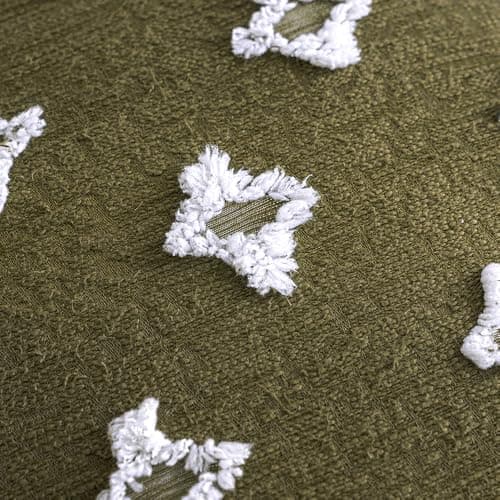 MIULEE Rhombic Jacquard Throw Pillow Covers, 18x18 Inch, Beige for Couch & Bedroom