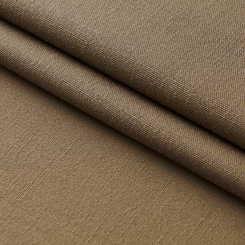 Linen Farmhouse Pillow Covers, Taupe, 18 x 18 Inches, Set of 2