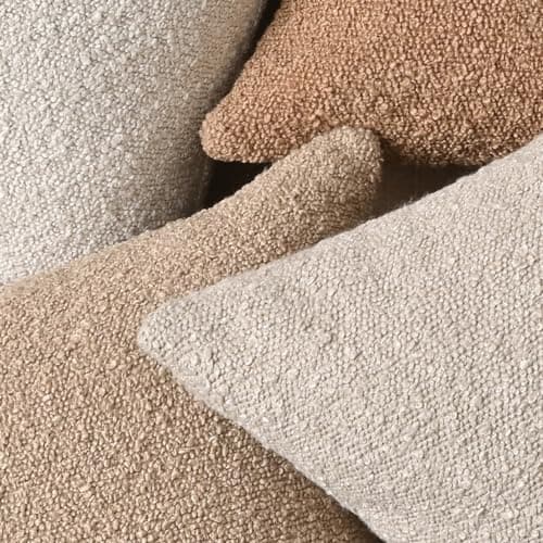4 Textured Boucle Throw Pillow Covers 18x18 inch for Couch Bed Living Room Decor