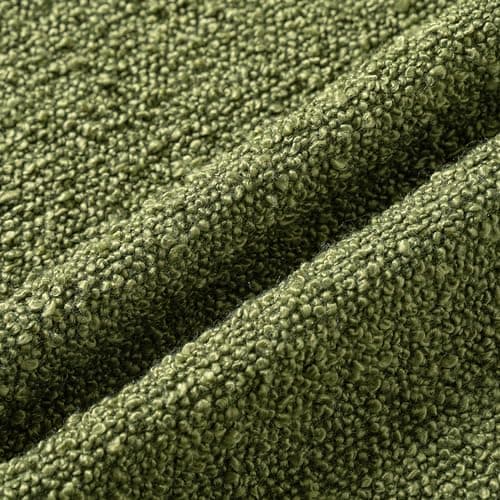 Woaboy Modern Textured Boucle Throw Pillow Cover Ivory 18x18 Inch