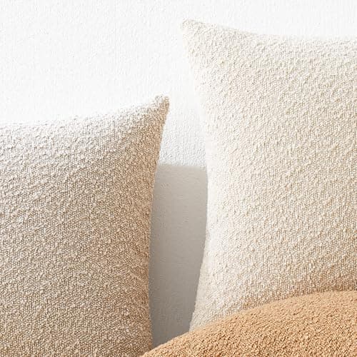 Mixhug Dark Flax Boho Throw Pillow Covers, 12x20 Inches, Pack of 2