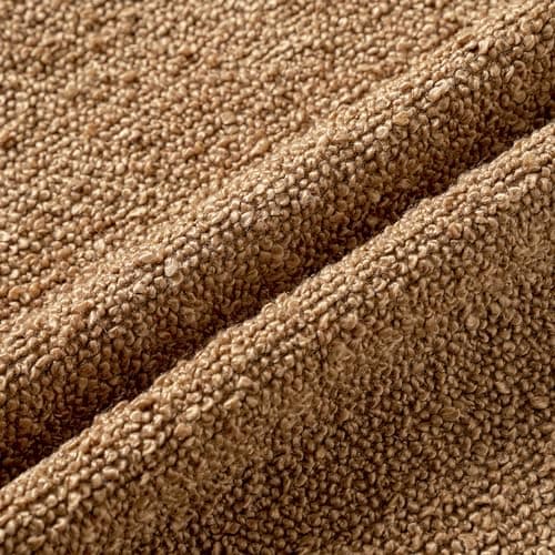 Woaboy Modern Textured Boucle Throw Pillow Cover Ivory 18x18 Inch