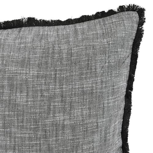 20x20 Boho Farmhouse Textured Cotton Pillow Covers with FringeAccent Pillowcases Set of 2