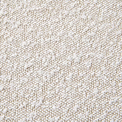 Woaboy Modern Textured Boucle Throw Pillow Cover Ivory 18x18 Inch