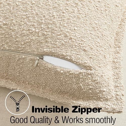 DFXSZ Simple Imitation Lamb Wool Throw Pillow Covers 18x18 Set of 2 Home Decor