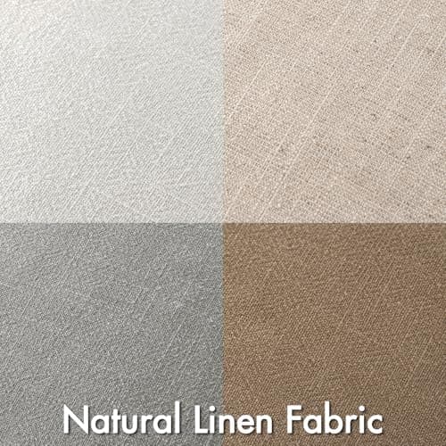 Neutral Linen Pillow Covers Set of 4 for Modern Home Decor (18x18 Inch)