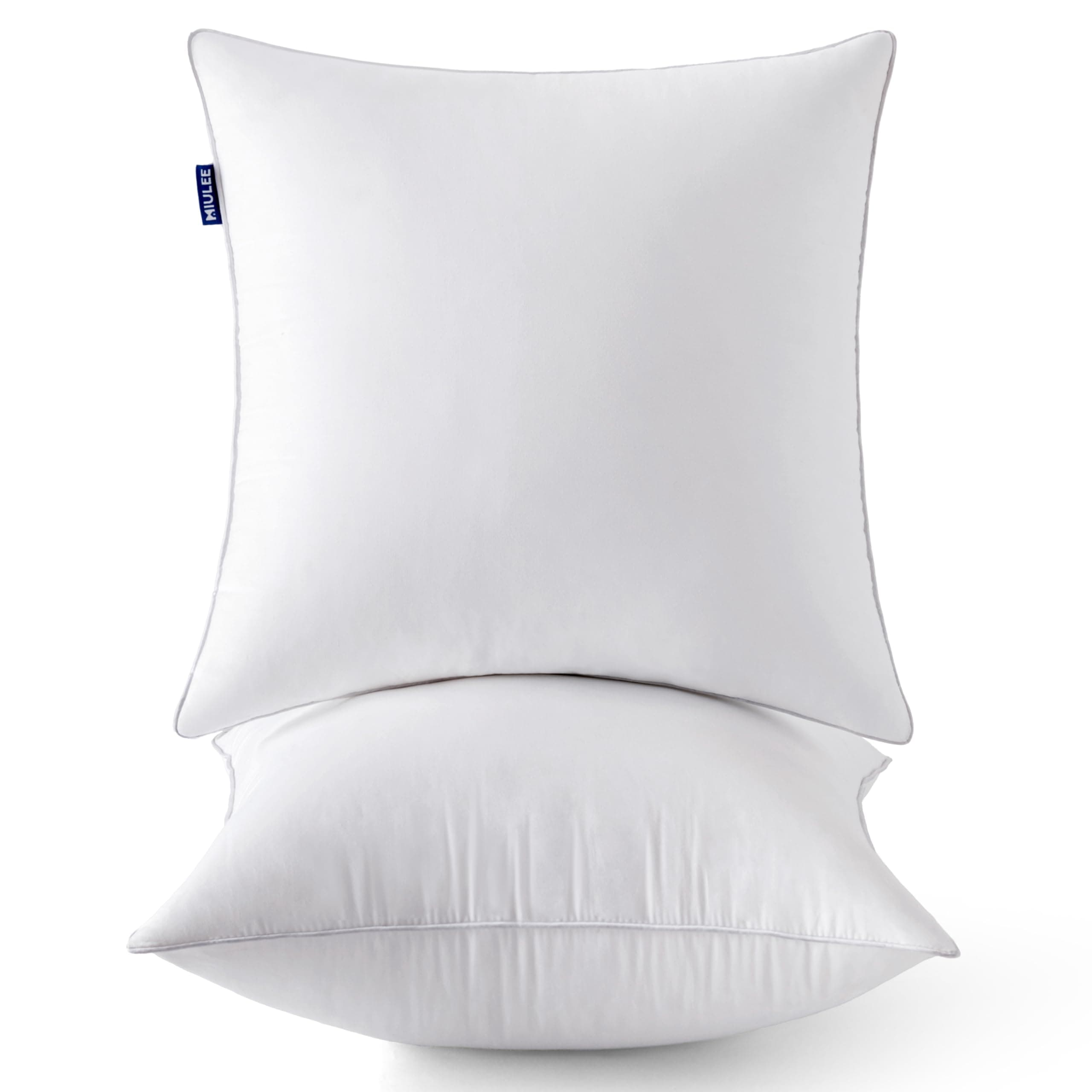 MIULEE 18x18 Decorative Pillows - Soft Cotton Covers for Sofa Couch