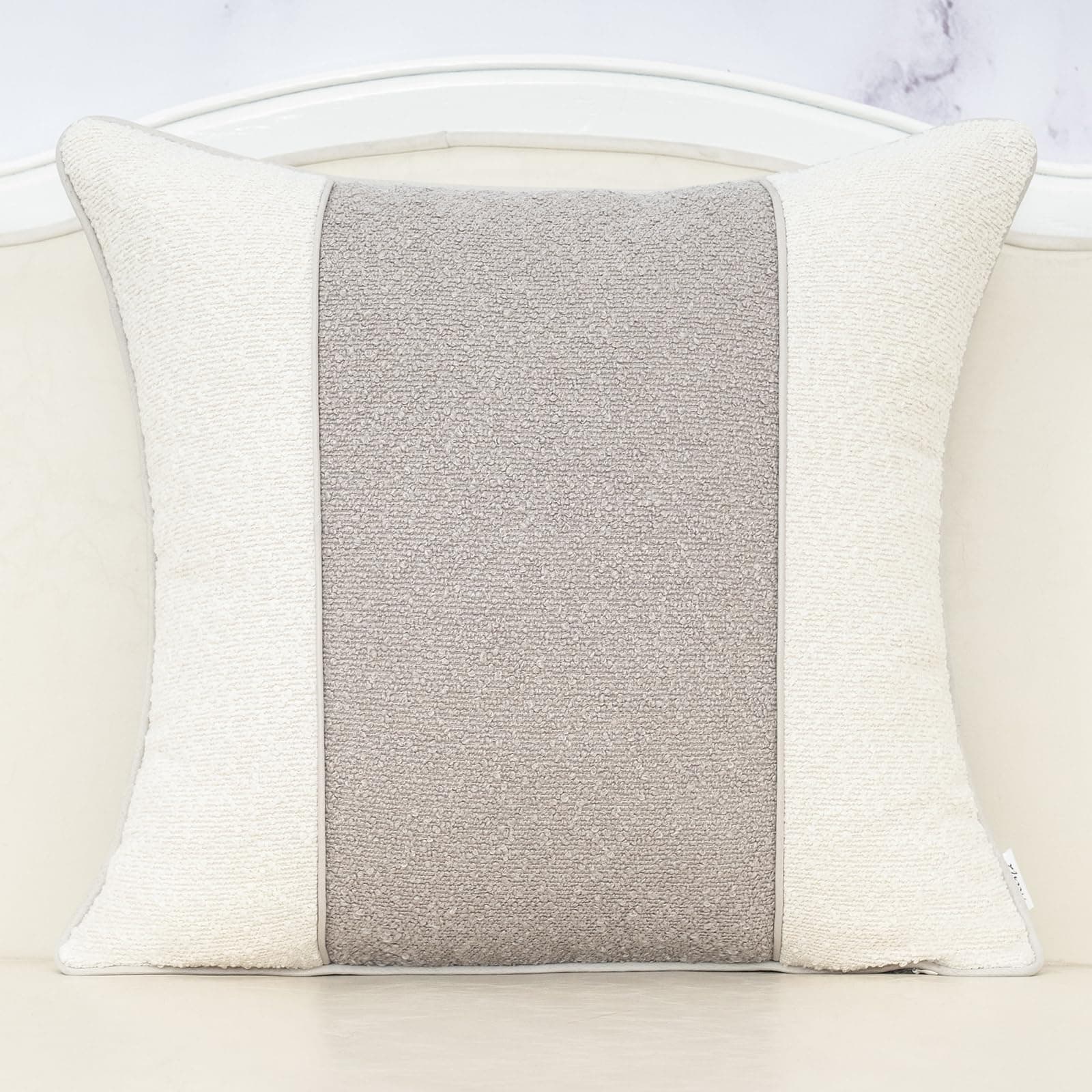 Luxury Textured Boucle Throw Pillow Cover