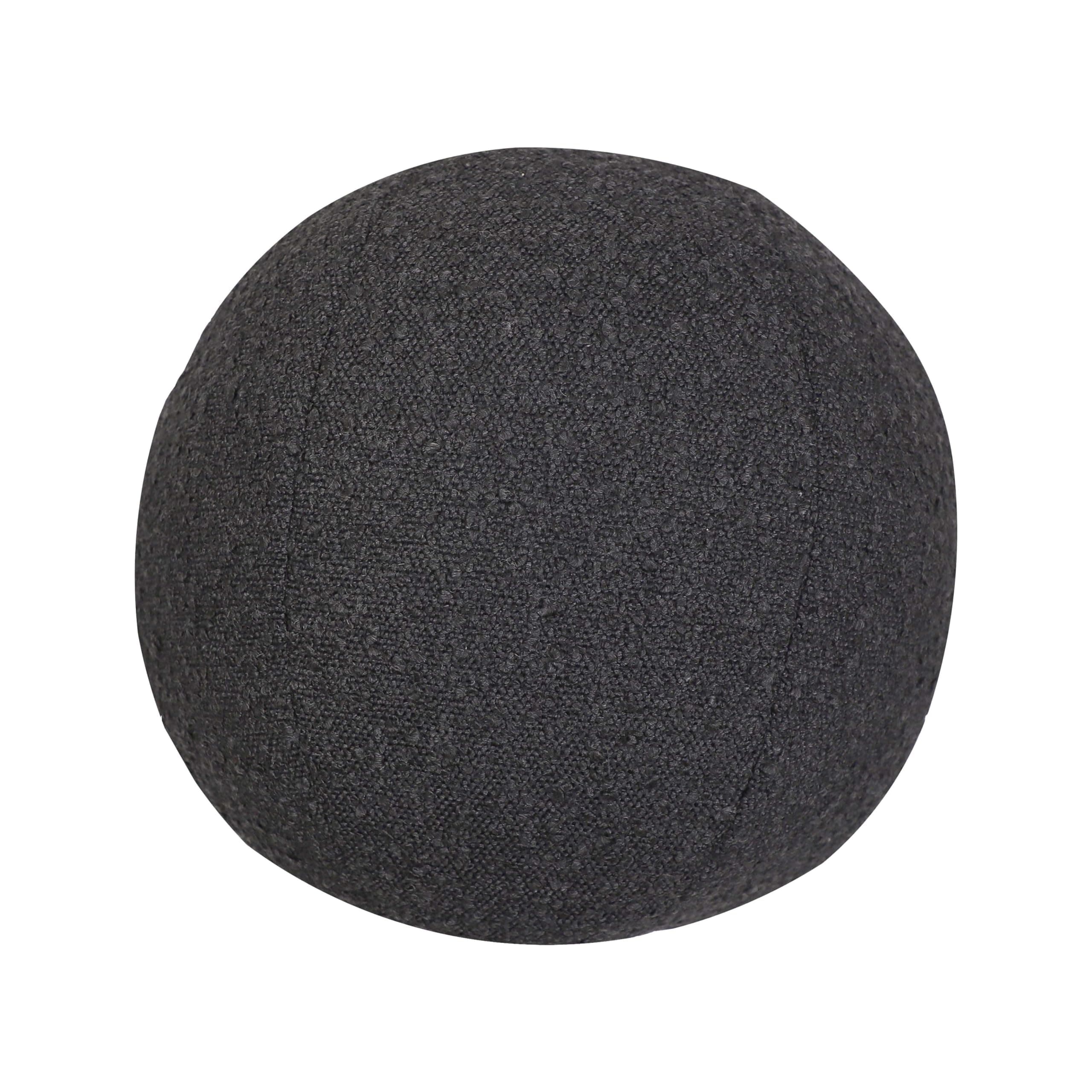 Tov Furniture Boba Black Bouclé 9 Inch Pillow