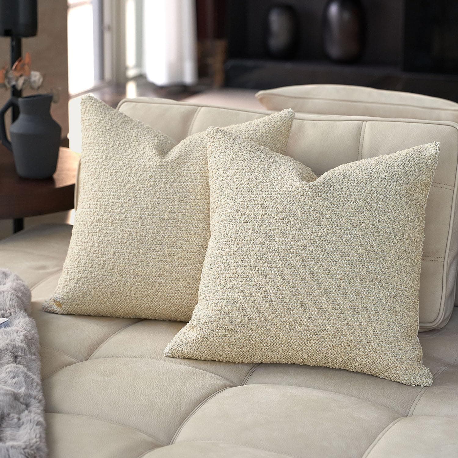 Luxury Boucle Pillow Covers Set of 2